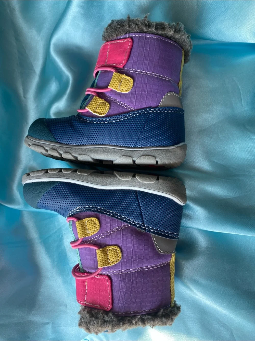 See Kai Run Kids Winter Boots - Navy, Pink & Purple